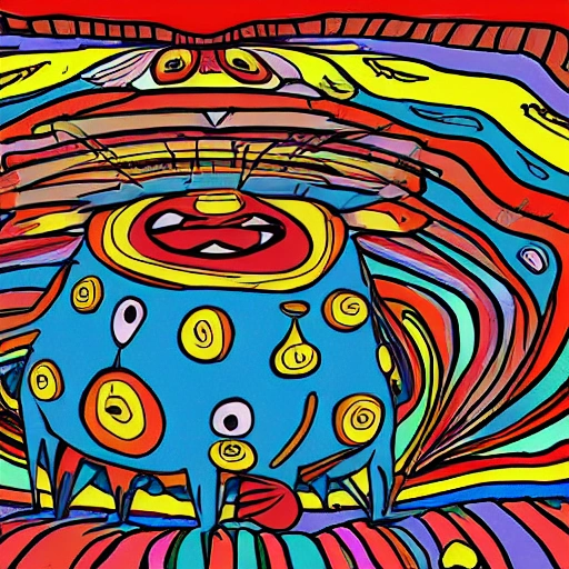 Cobacha de tiliches, Cartoon, Trippy