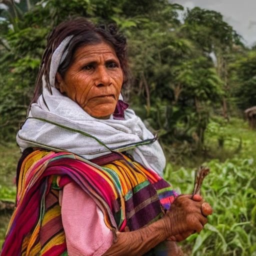 mujer, campesina colombiana, 4k
