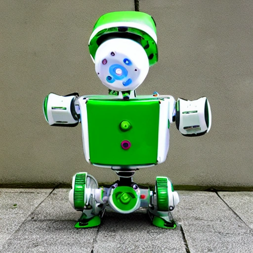 sapo verde robot