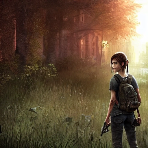 ellie the last of us Beautiful ,realistic,3D