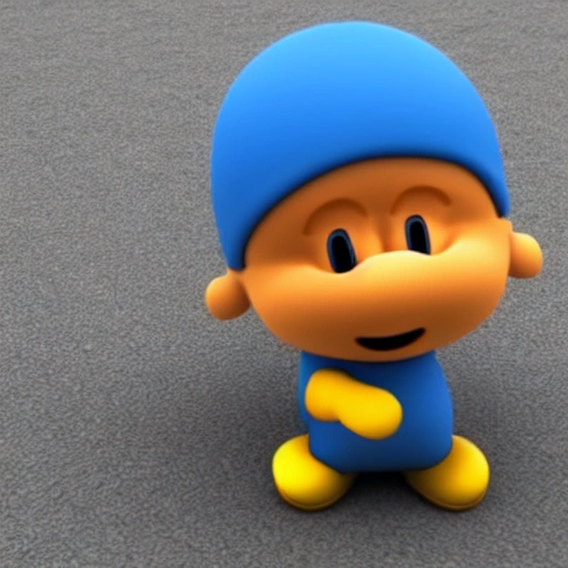 realistic Pocoyo, 3D