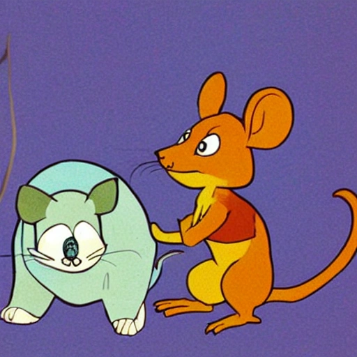 THE STORY OF SCAMPER, THE LITTLE MOUSE OF THE BIG FOREST IN THE POLLUTED CITY., Cartoon