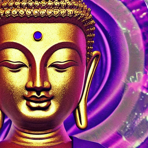 buddha gold, render, center, stars, poster, desing, on coins, twitch, , Trippy