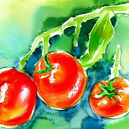 , Water Color super tomate
