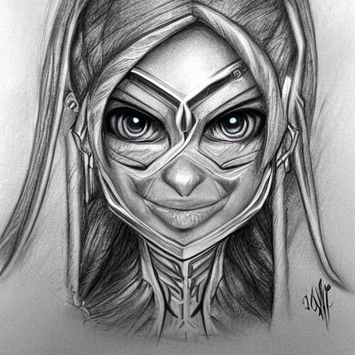 eso tilin, Pencil Sketch, Cartoon, 3D