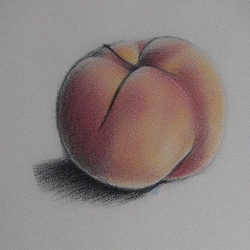 peach, Pencil Sketch