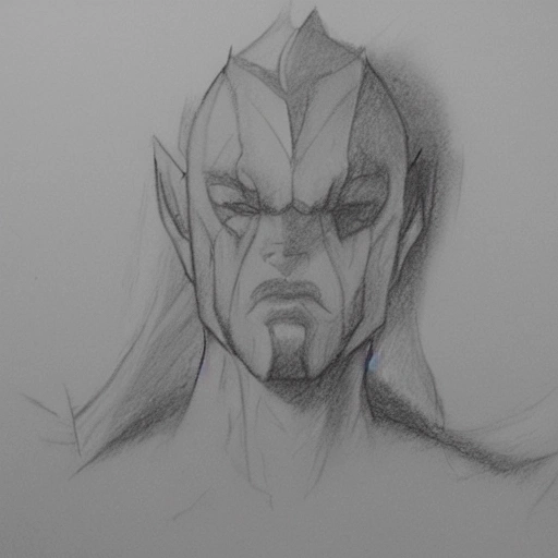 lex lutor, Pencil Sketch