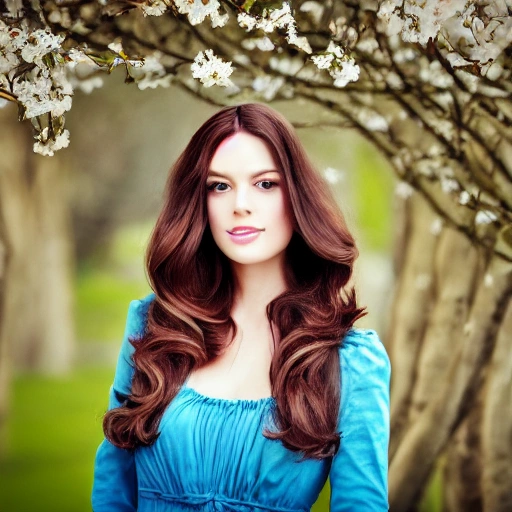 ultra realistic, professional portrait photograph of a gorgeous french girl in spring clothing with long wavy black hair