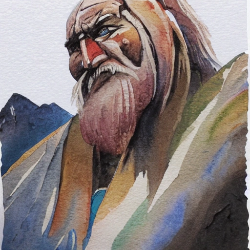 strong old man everest, Water Color