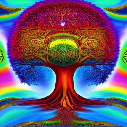 tree of life, Trippy, 3D