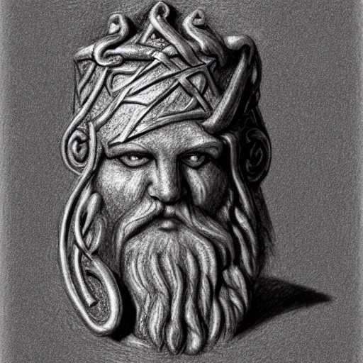 Daghda celtic god
, 3D, Pencil Sketch