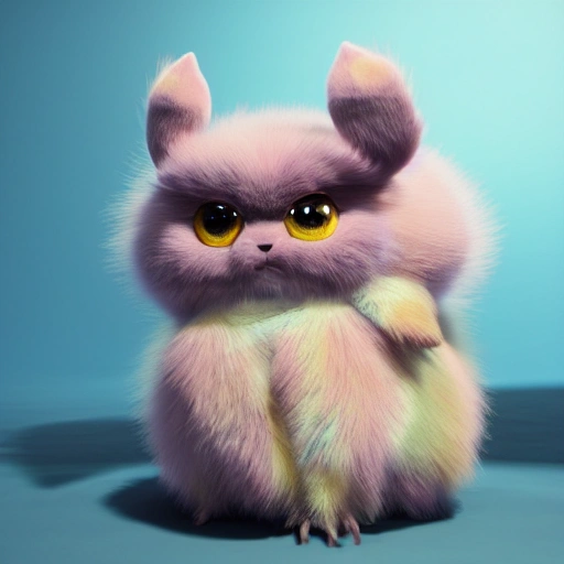 high quality 3 d render hyperrealist very cute multipastel dotted fluffy! tarantula cat hybrid with detailed fluffy wings!!, vray smooth, in the style of detective pikachu, hannah yata charlie immer, dramatic blue light, low angle, uhd 8 k, sharp focus, Water Color, Cartoon