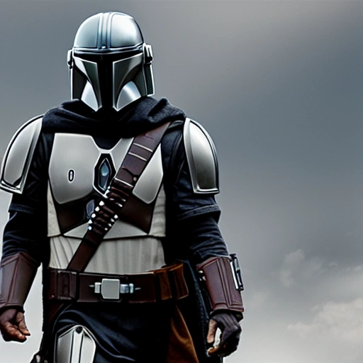 mandalorian clan style,  8k , realistic, fighting ultra 4k, star wars background