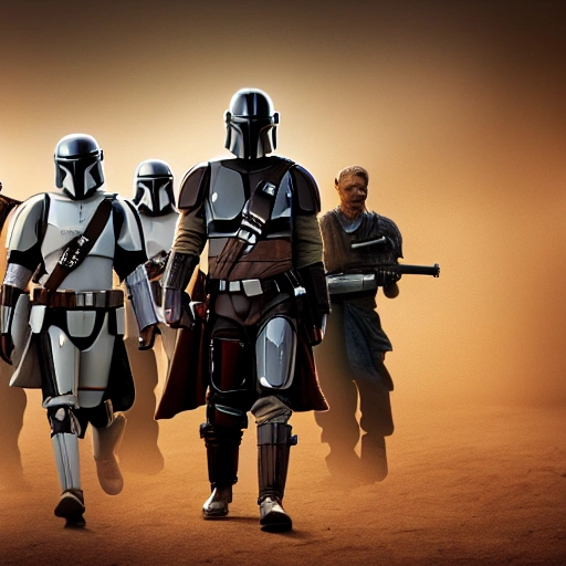 mandalorian clan style, ultra-4k,  8k , realistic, star wars background
