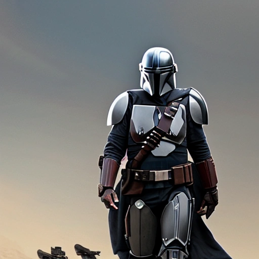 mandalorian clan style,  8k , realistic, fighting ultra 4k, star wars background