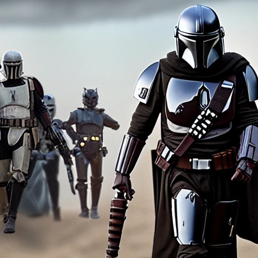 mandalorian clan style,  8k , realistic, fighting ultra 4k, star wars background