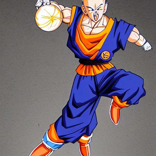 Dragon Ball Handball player shooting

