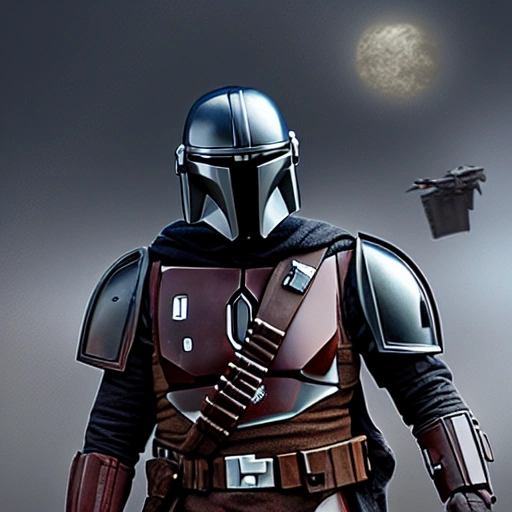 mandalorian clan style,  8k , realistic, fighting ultra 4k, star wars background