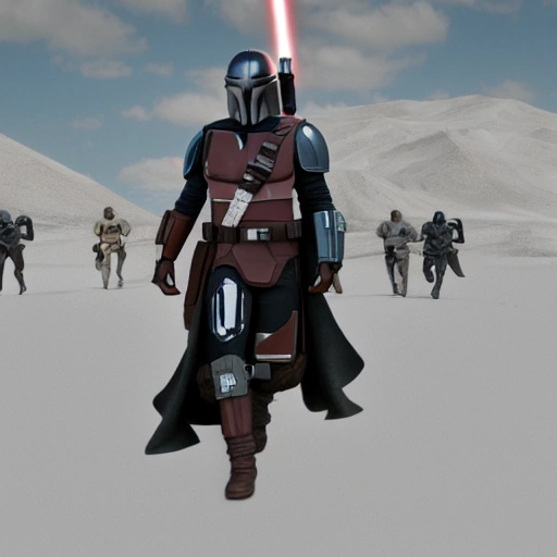 mandalorian clan style,  8k , realistic, fighting ultra 4k, star wars background