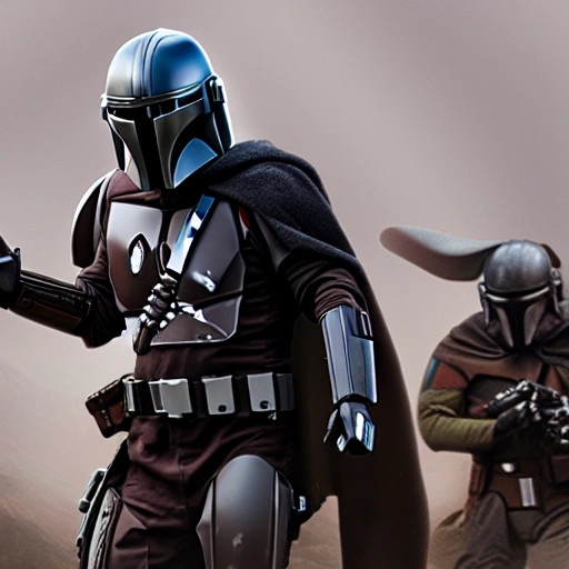 mandalorian clan style,  8k , realistic, fighting ultra 4k, star wars background