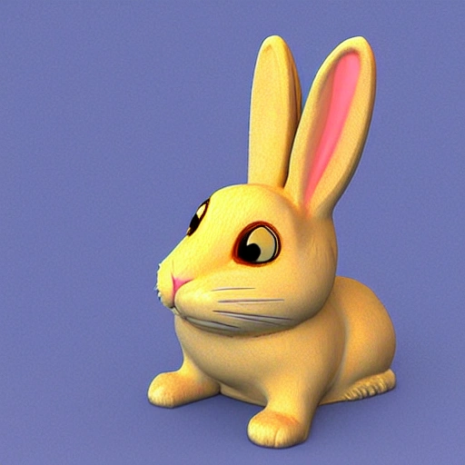 bunny, Cartoon, 3D 