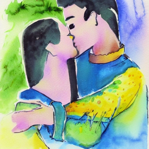 dia de san valentin , Water Color