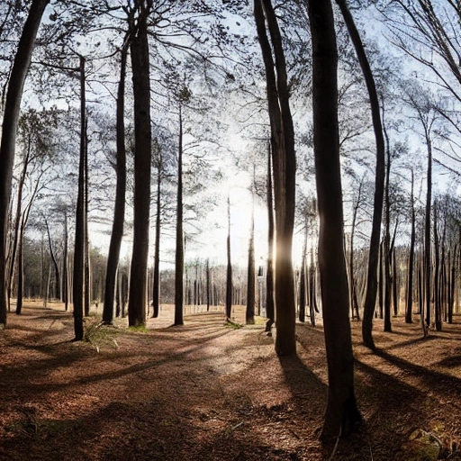 Foto panorámica de un bosque de abedul hiperrealista en invierno, con luz natural, entorno nevado, en el centro de la foto panorámica una chica posando de espaldas con cabello rubio, (vistiendo elegante ropa de moda de invierno), ((la chica de pie afuera del impresionante bosque de abedules)), (composición de imagen centrada), (graduación de color profesional) , ((luz difusa suave y brillante)), niebla volumétrica, tendencia en instagram