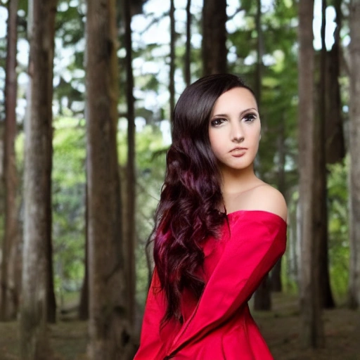 foto panorámica una chica posando de espaldas con cabello rubio, (vistiendo elegante ropa de moda de invierno), ((la chica de pie afuera del impresionante bosque de abedules)), (composición de imagen centrada), (graduación de color profesional) , ((luz difusa suave y brillante)), niebla volumétrica, tendencia en instagram