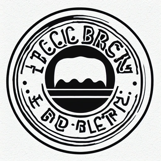 Arctic burger Logo,flat vector , minimal graphic, --no realistic photo detail shading
