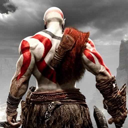 god of war from the back
