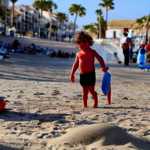 Había carros de labranza en la playa y a la sombra de los toldos la gente comía carne con tomate, abría sandías y bebía con los ojos cerrados levantando el botijo a contraluz.