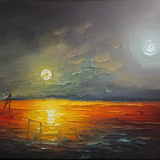 night, Oil Painting