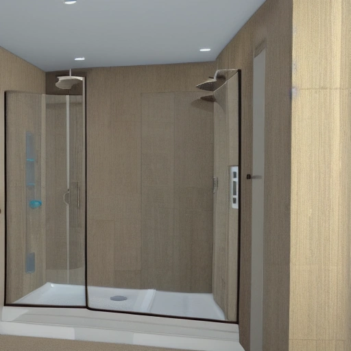 render 3d complex ultra detailed 2000 showers
