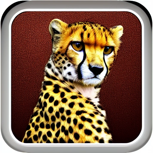 App icon, Fast, Speed, Cheetah, Letter P