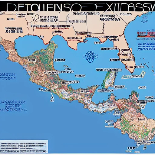 Un mapa que se vea españa dentro del golfo de mexico
