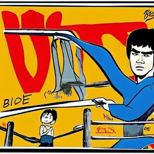 a bruce lee cartoon
