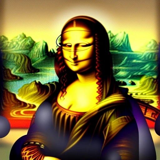 MONA LISA with googles