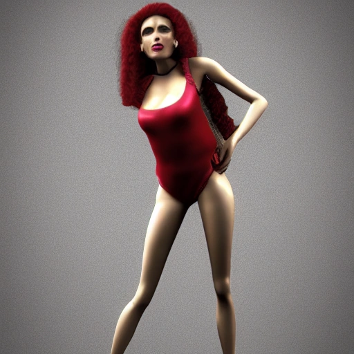 mujer bella, 3D