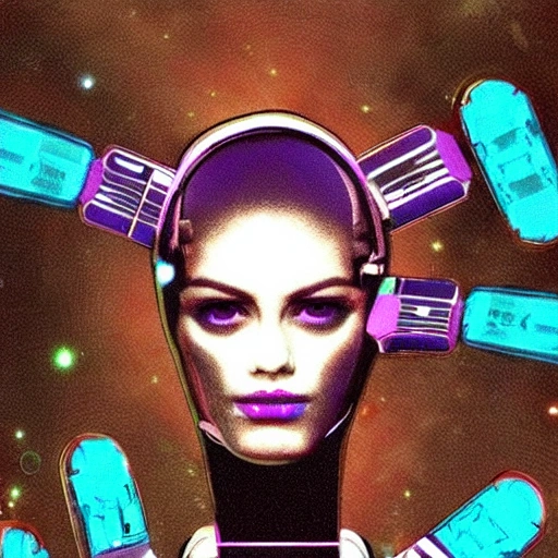 mujer aliens robotica, Trippy