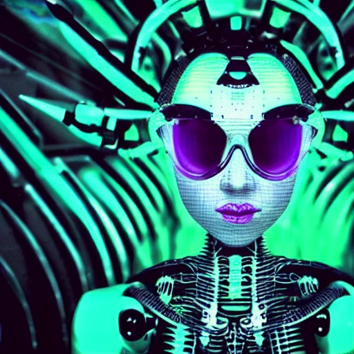 mujer aliens robotica, Trippy