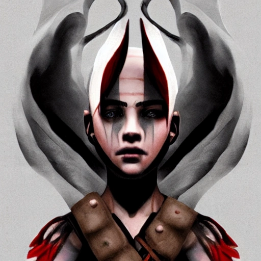 god of war girl,symmetry