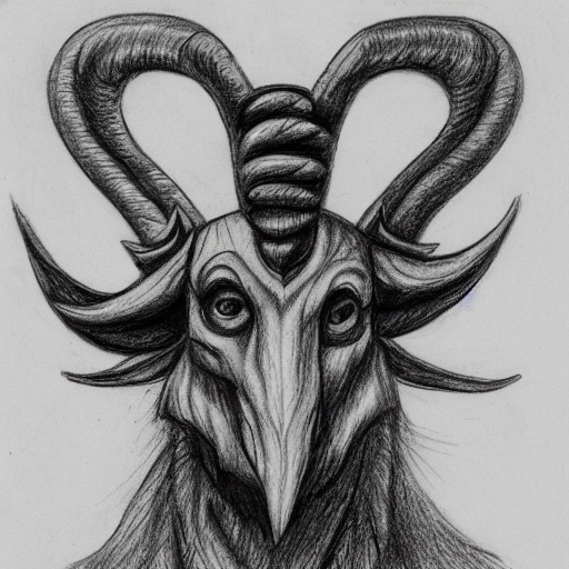 baphomet line drawing