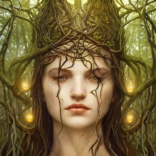 symmetry portrait of moss king of ent of fangorn forest, glam, fae, fireflies, forest background, intricate, elegant, highly detailed, digital painting, artstation, concept art, smooth, sharp focus, illustration, art by artgerm and greg rutkowski and fra angelico and alphons mucha