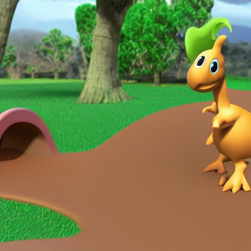 Baby dino cartoon 3d predicando evangelio
 