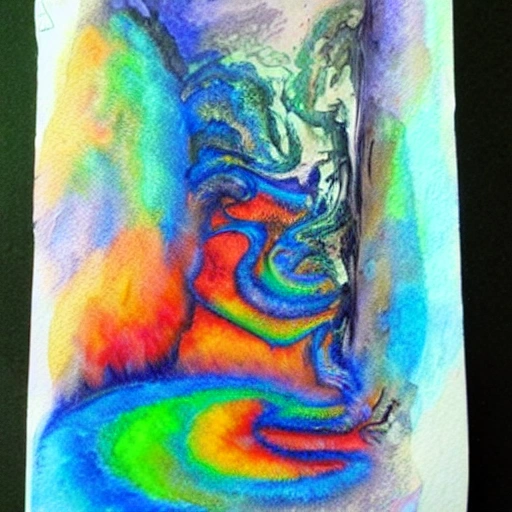 
, 3D, Water Color, Trippy