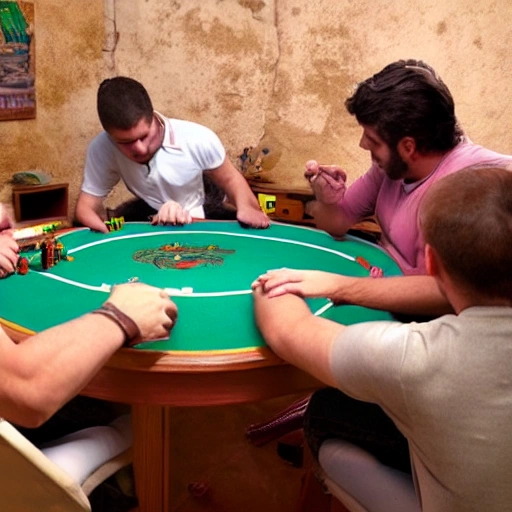 Penes, gallos y caballos jugando poker