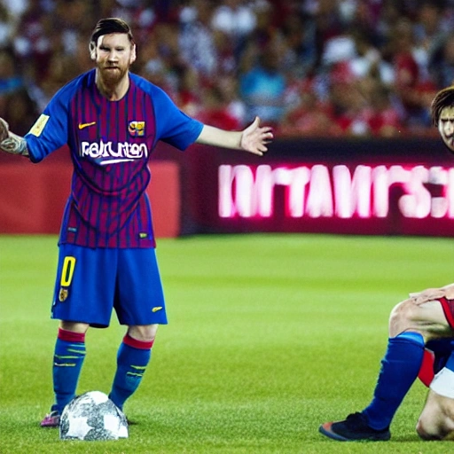 jesus and messi

