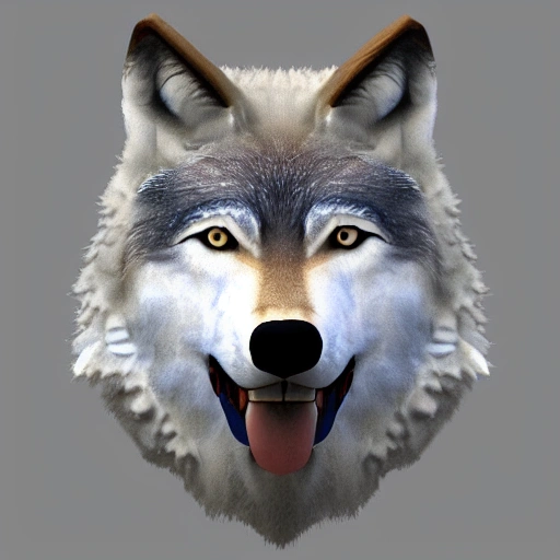 wolf viking, 3D