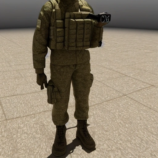 soldier in year 4000, 3D