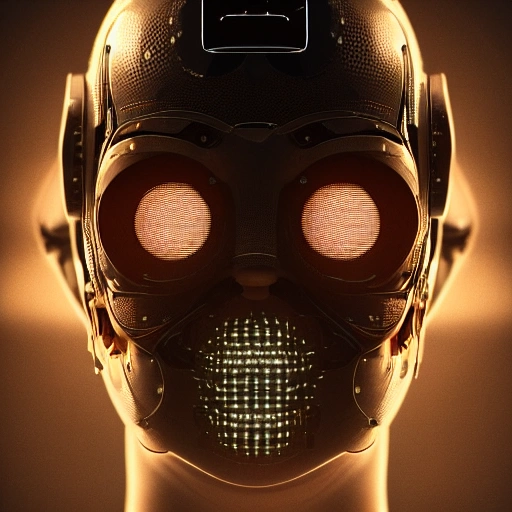 face, robotic parts, 150 mm, beautiful studio soft light, rim light, vibrant details, luxurious cyberpunk, lace, hyperrealistic, cable electric wires, microchip, elegant, beautiful background, octane render, H. R. Giger style, 8k